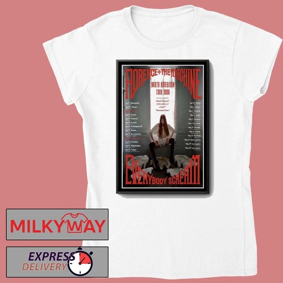 Florence The Machine North American Tour 2026 Poster shirt
