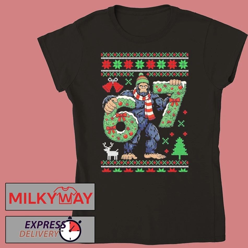 Bigfoot 67 Ugly Christmas Sweater