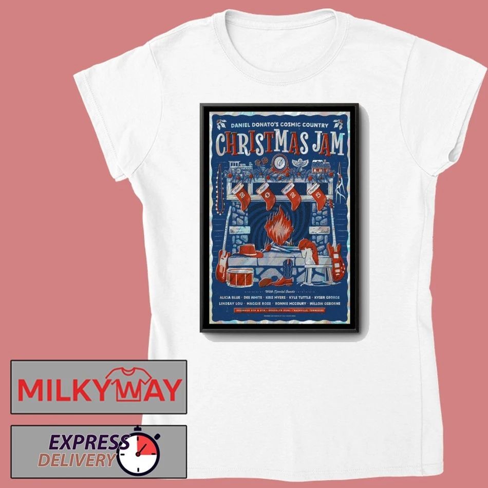 Daniel Donato’s Cosmic Country Christmas Jam At Nashville 12.6.2025 Poster shirt