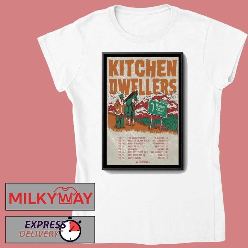 Kitchen Dwellers Winter 2026 Tour Poster shirt
