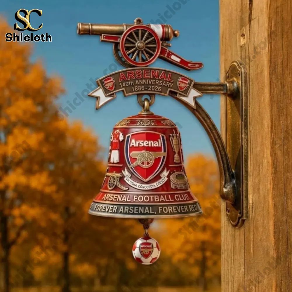 Arsenal 140Th Anniversary Forever Arsenal Forever Red Wall Bell