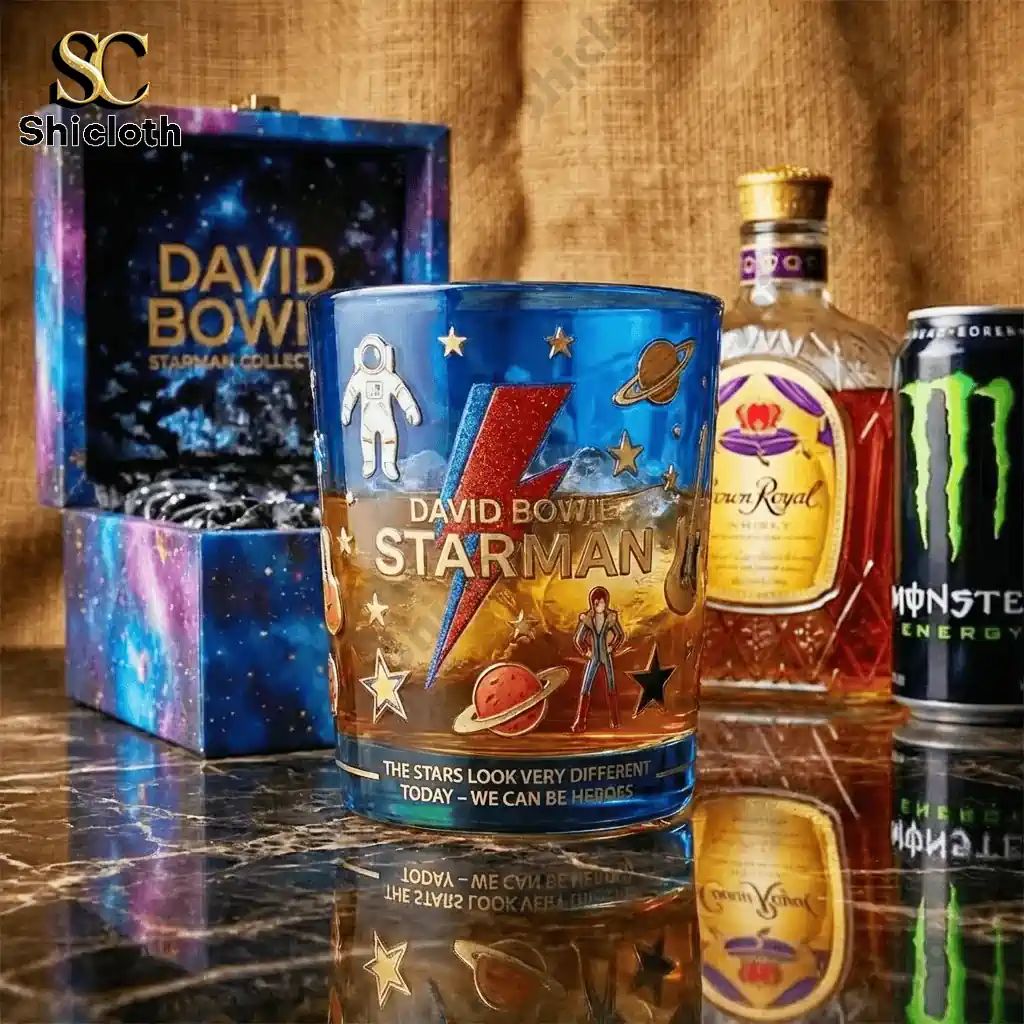 David Bowie 1972 Starman Commemorative Edition Glass