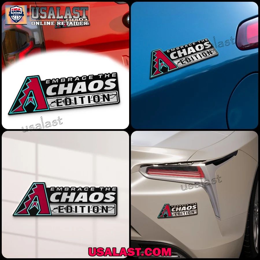 Arizona Diamondbacks Edition Engraved Car Name Badge
