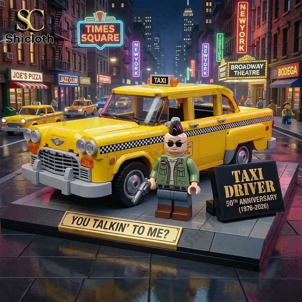 Taxi Driver 50Th Anniversary Brick Block Set 2026