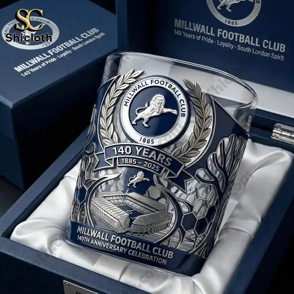 Millwall FC 140th Anniversary Whiskey Glass