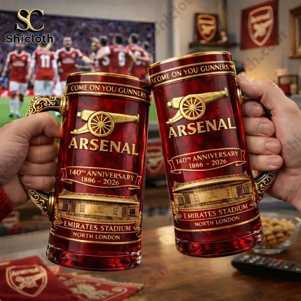 Arsenal EPL 40th Anniversary 1886-2026 Beer Glass