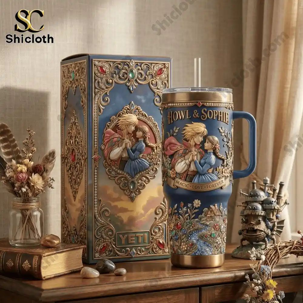 Howl & Sophie Magic Love Forever Happy Valentina Day Tumbler