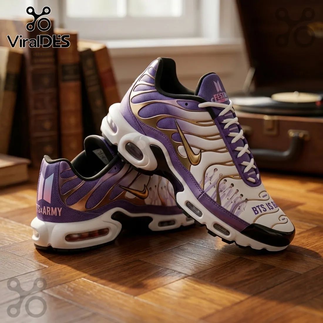 BTS x ARMY Purple Air Cushion Air Max Sport Shoes