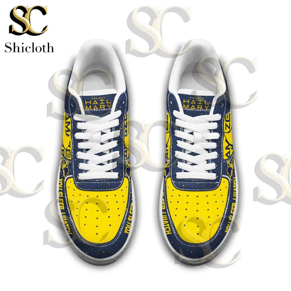 Project Hail Mary Astronaut Art You Sleep I Watch Sneakers