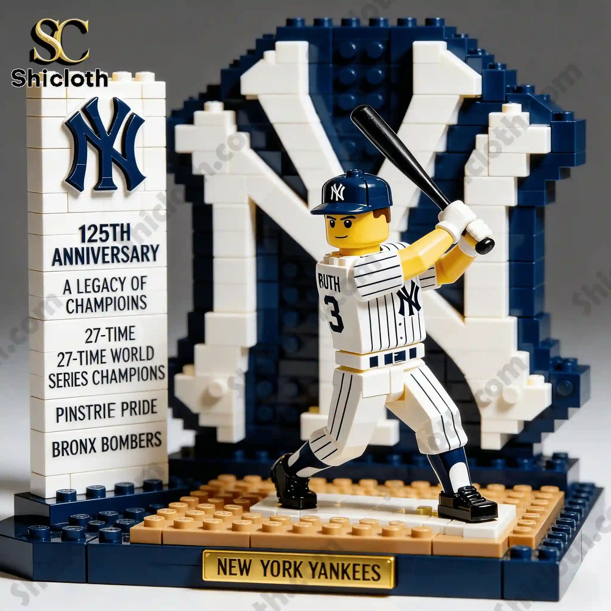 New York Yankees 125th Anniversary Brick Set
