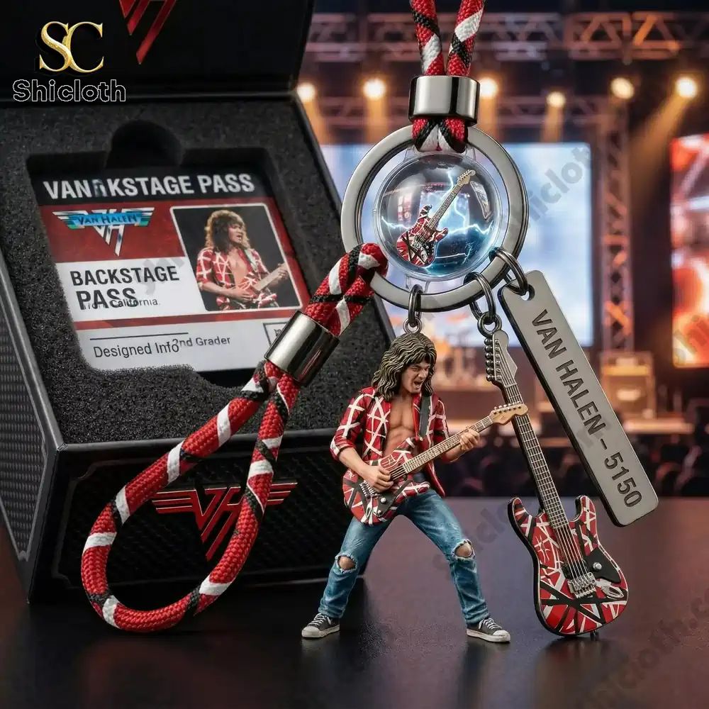 Van Halen Backstage Pass Replica Acrylic Keychain