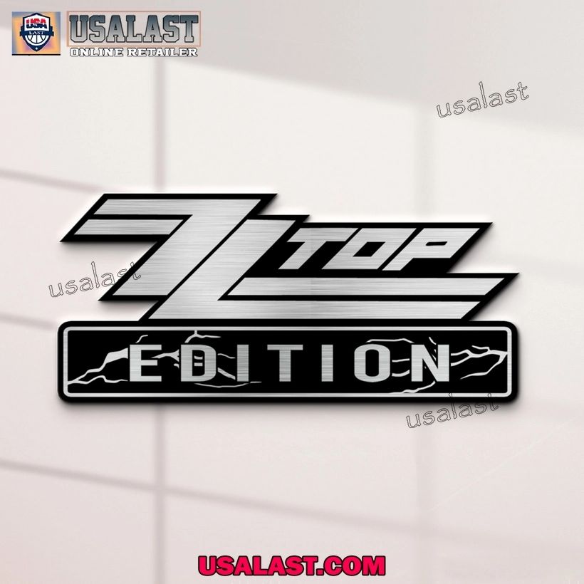 ZZ Top Edition 3D Engraved Car Emblem Sticker