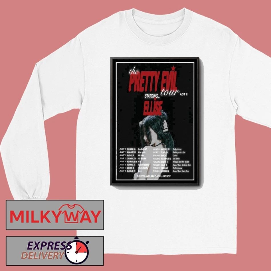 Ellise The Pretty Evil Tour Act II 2026 Poster shirt