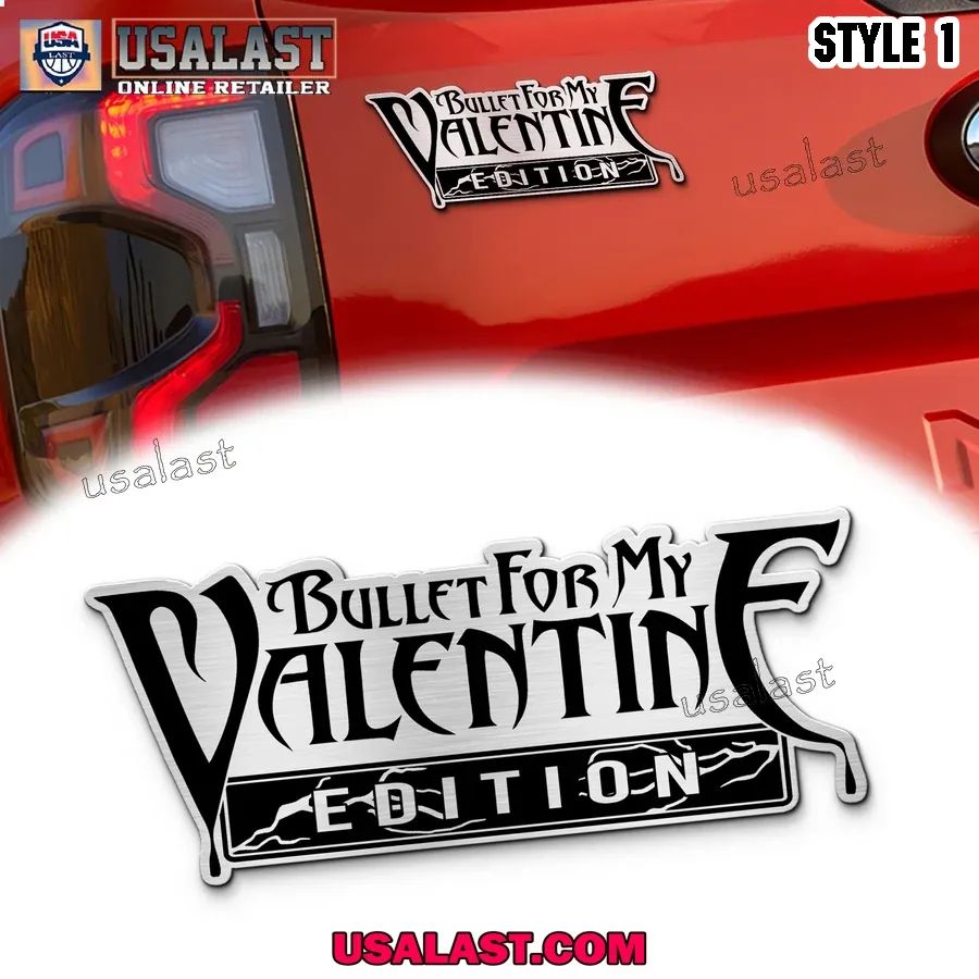 Bullet for my Valentine 3D Engraved Car Emblem Badge