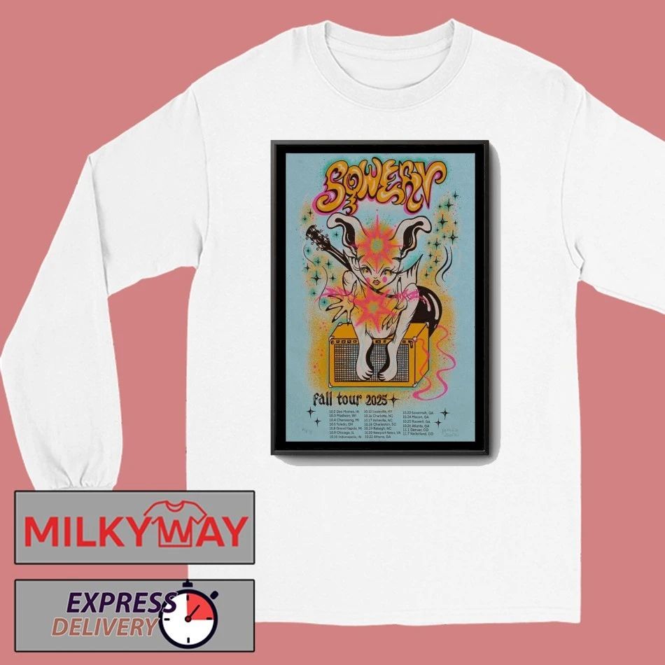 2025 Sqwerv Fall Tour Poster Signed shirt