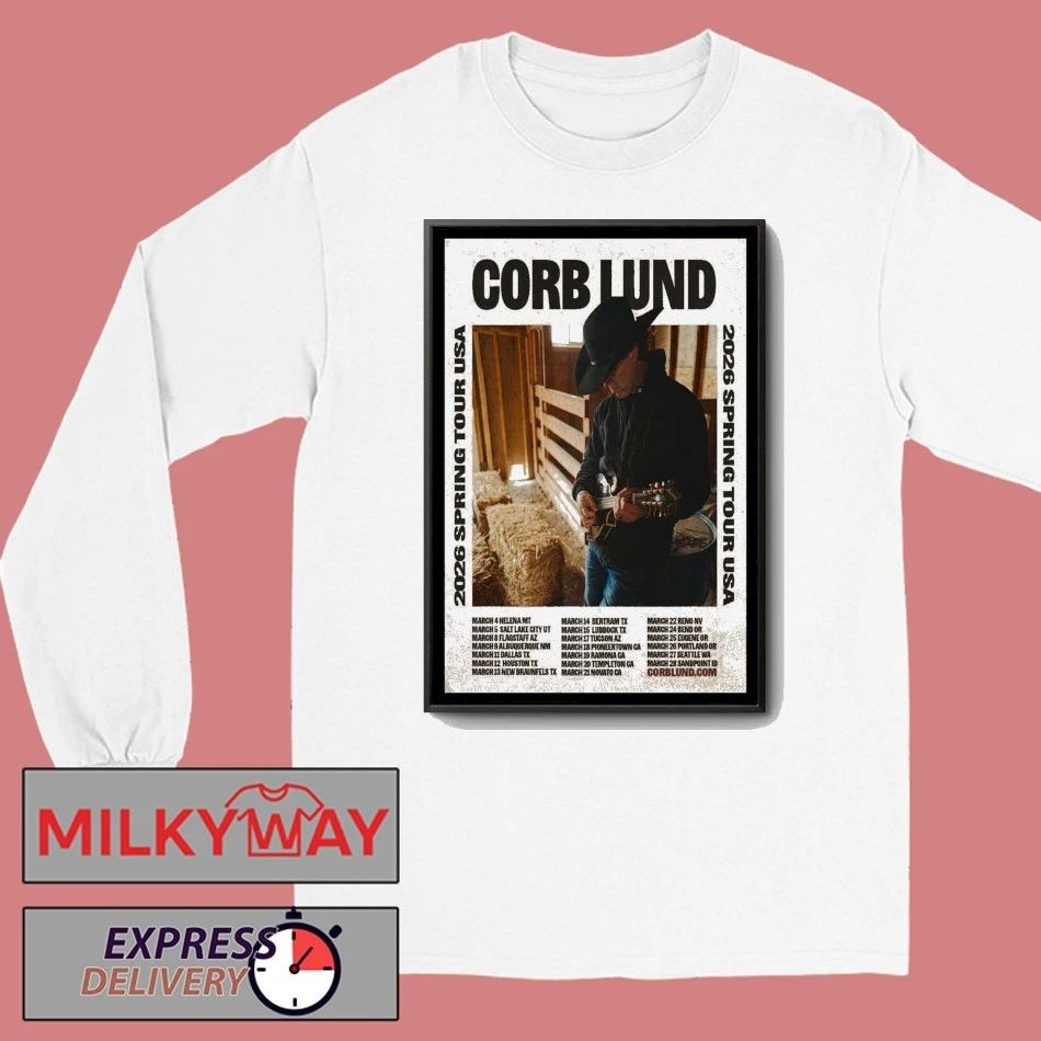 Corb Lund 2026 Spring Tour America Poster shirt
