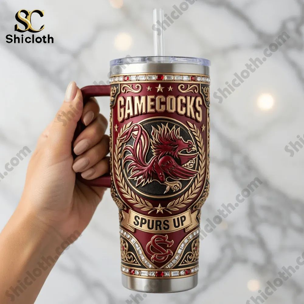 South Carolina Gamecocks Spurs up 40oz Tumbler With Handle