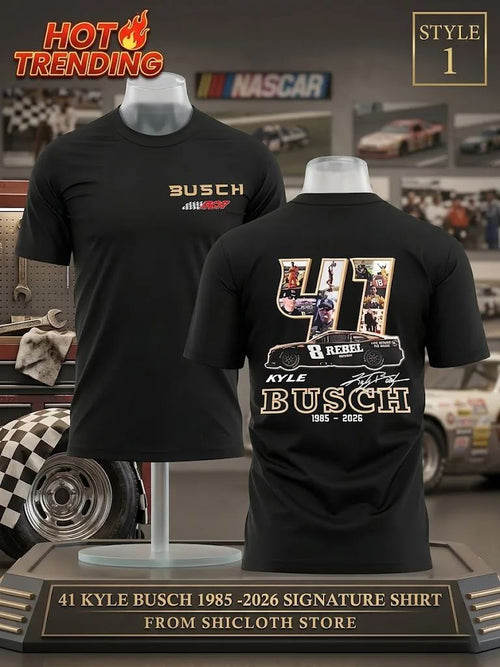 41 Kyle Busch 1985 2026 Signature Shirt