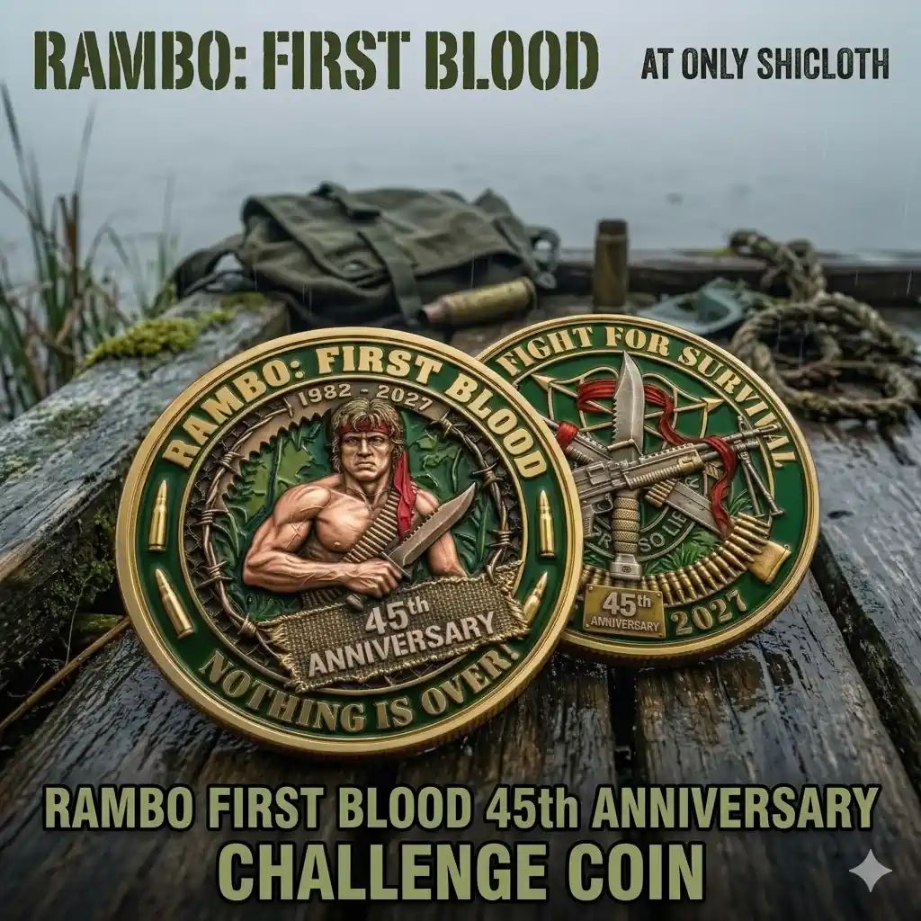 Rambo First Blood 45th Anniversary Challenge Coin