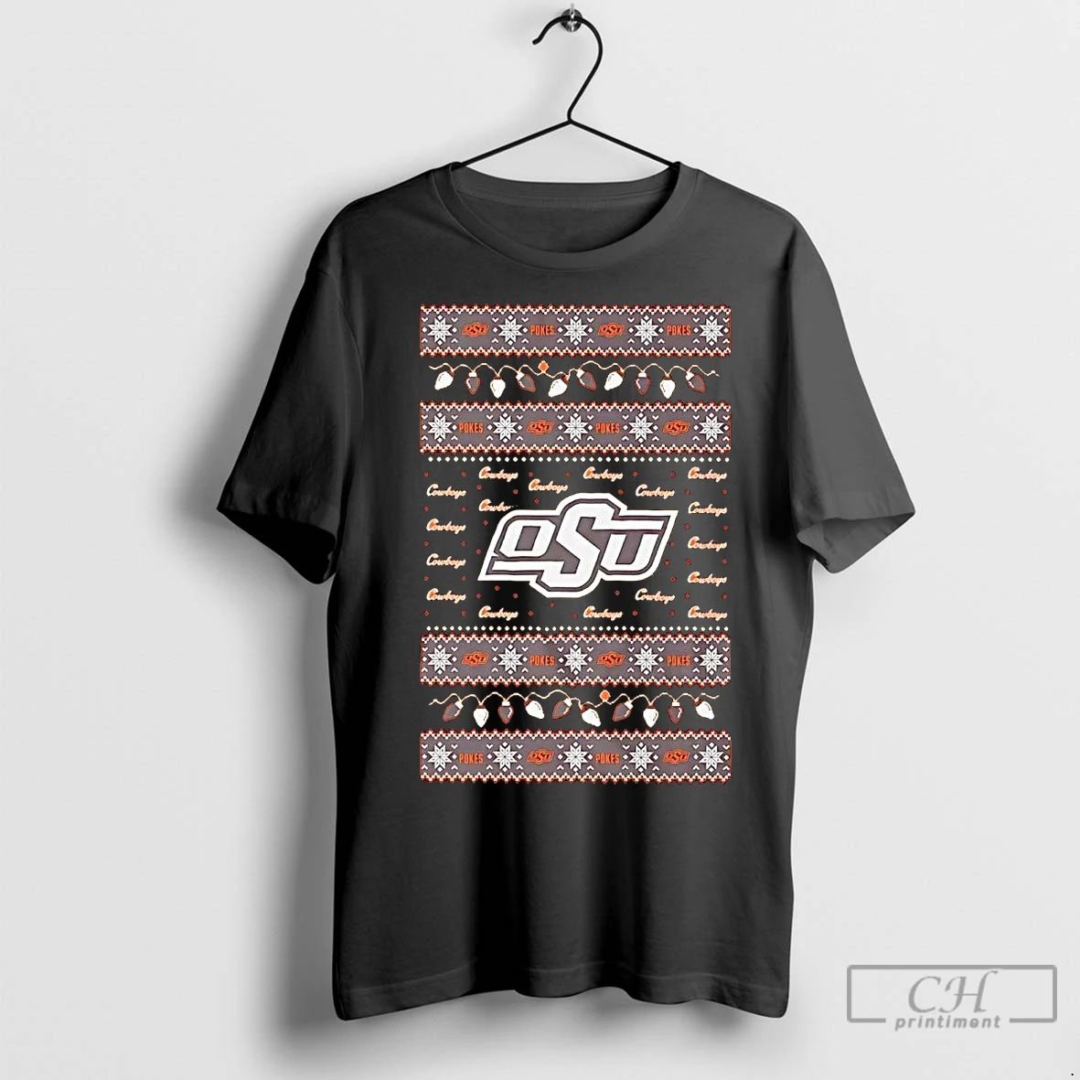Premium Oklahoma State Cowboys Ugly Christmas Light