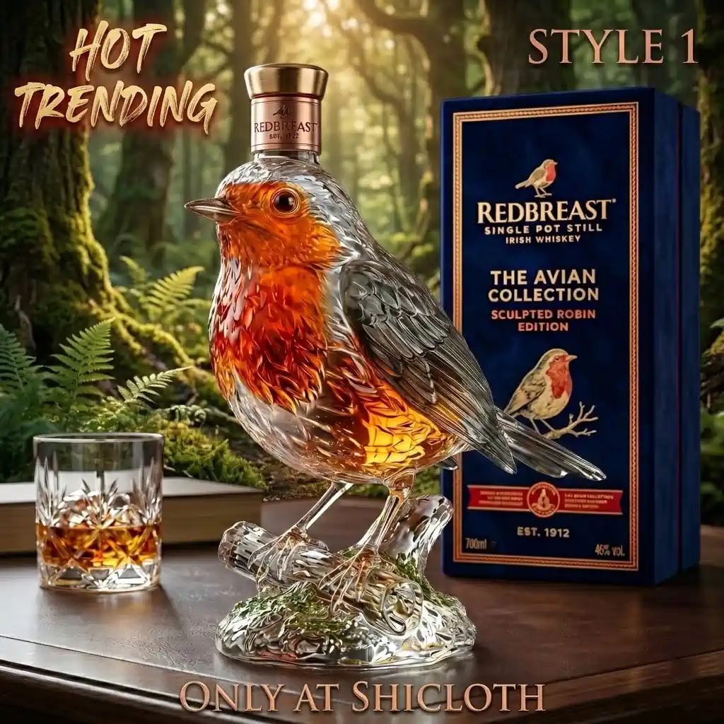 Redbreast Single Pot Still Irish Whiskey Sculpted Robin Edition Bottle