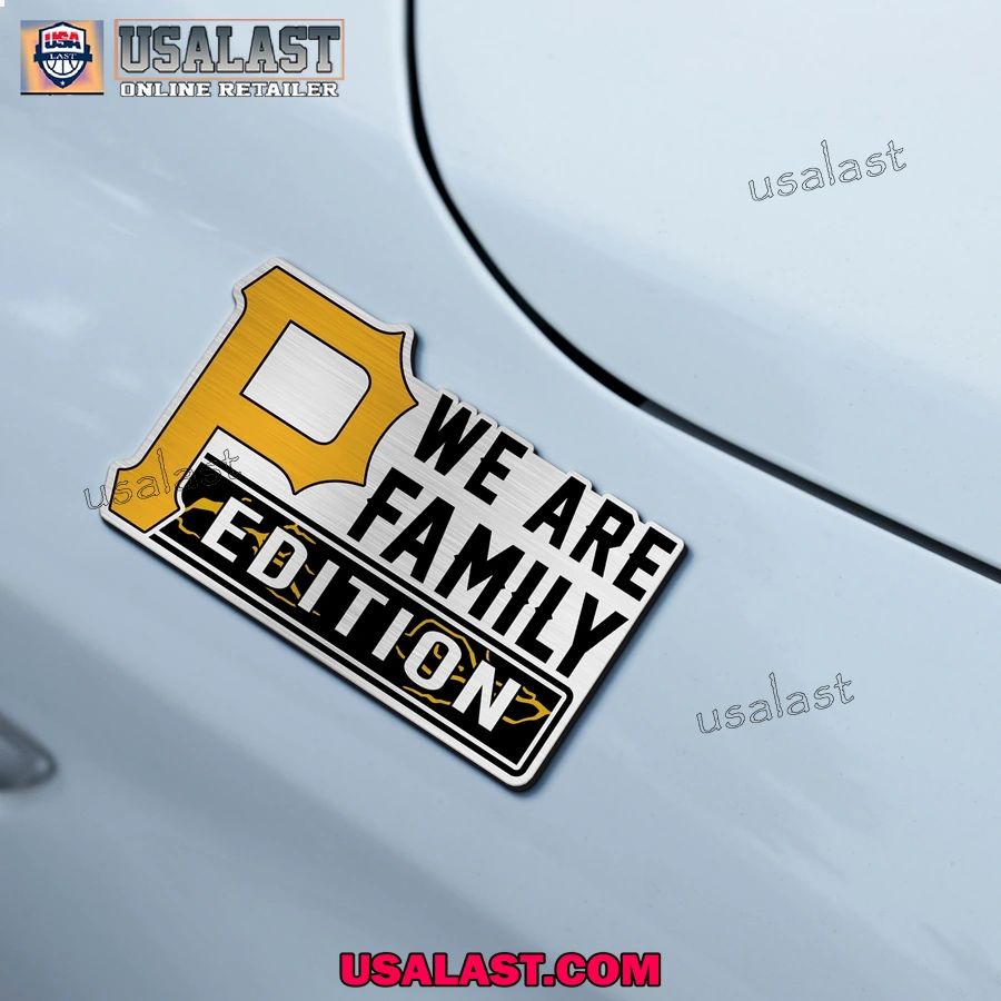 Pittsburgh Pirates Edition Engraved Car Name Badge
