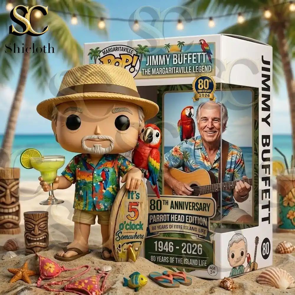 Jimmy Buffett 80th Anniversary Margaritaville Legend Parrot Head Edition Pop! Figure