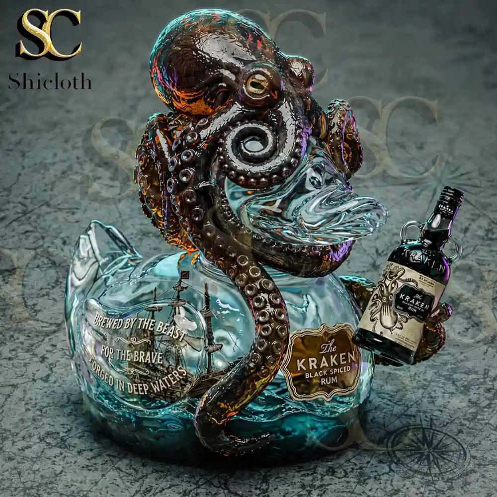 Kraken Black Spiced Rum Resin Duck