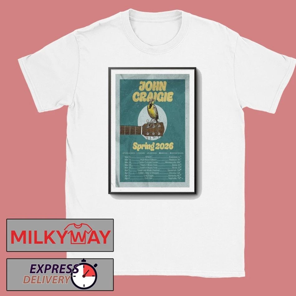 John Craigie Poster Tour Spring 2026 shirt