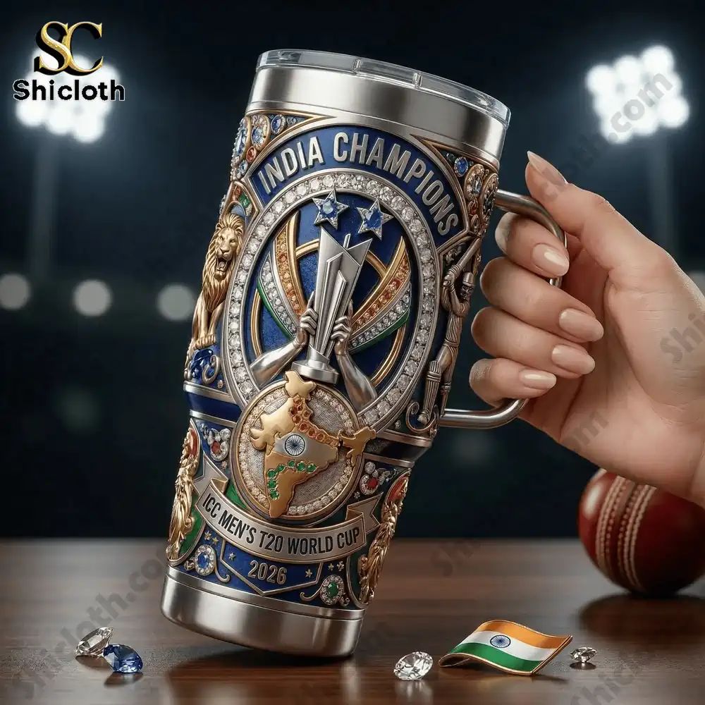 ICC Men’s T20 World Cup 2026 40oz Tumbler With Handle