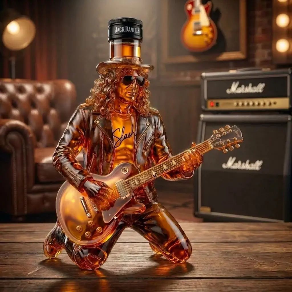 NEW Jack Daniel’s Slash Signature Electric Guitar Whiskey Bottle