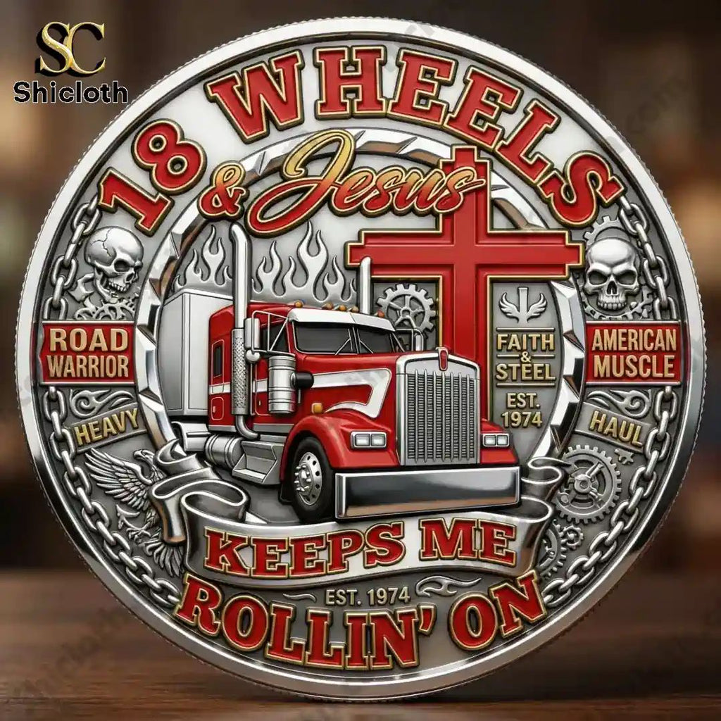 Truckers Backbone of America The Men Who Built Our Nation Coin
