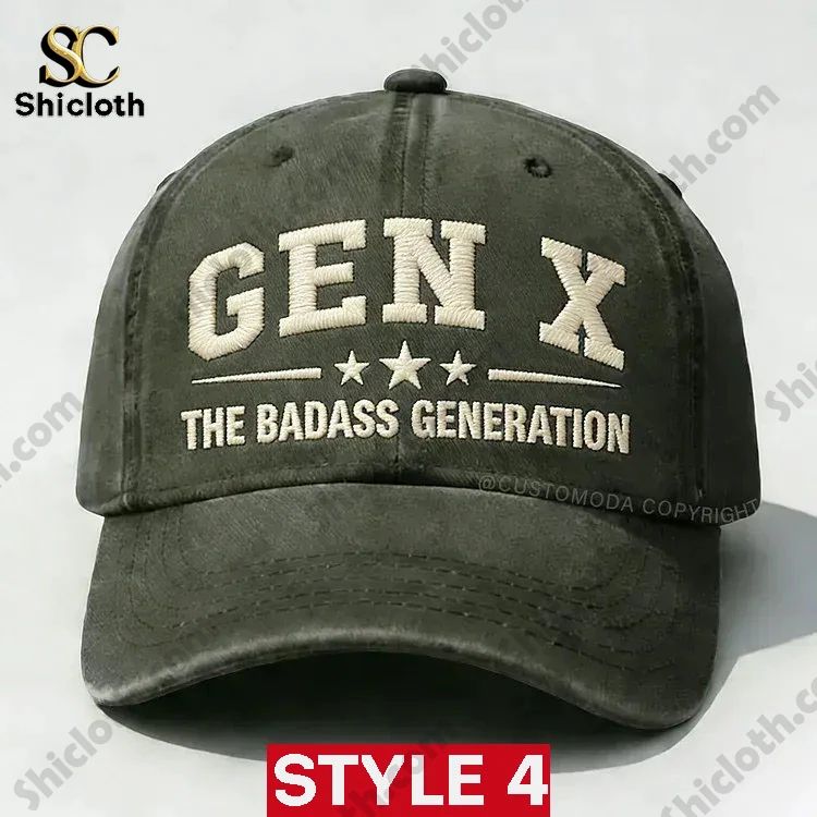 Gen X The Badass Generation Embroidery Cap Hat