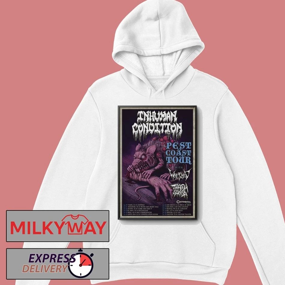 Inhuman Condition 2026 Pest Coast Tour Poster shirt