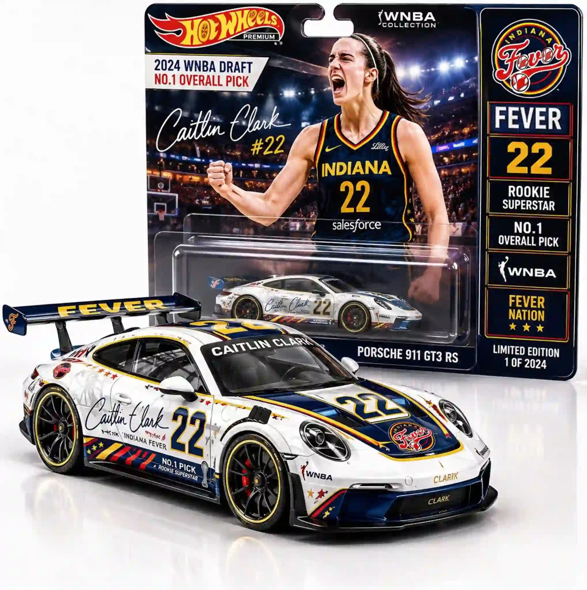 Wheels Premium Porsche 911 GT3 RS WNBA Collection Caitlin Clark