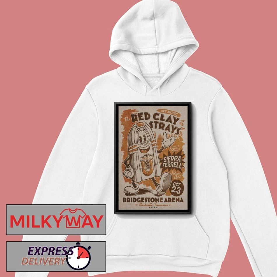 The Red Clay Strays Oct 23 2026 In Nashville TN Poster shirt