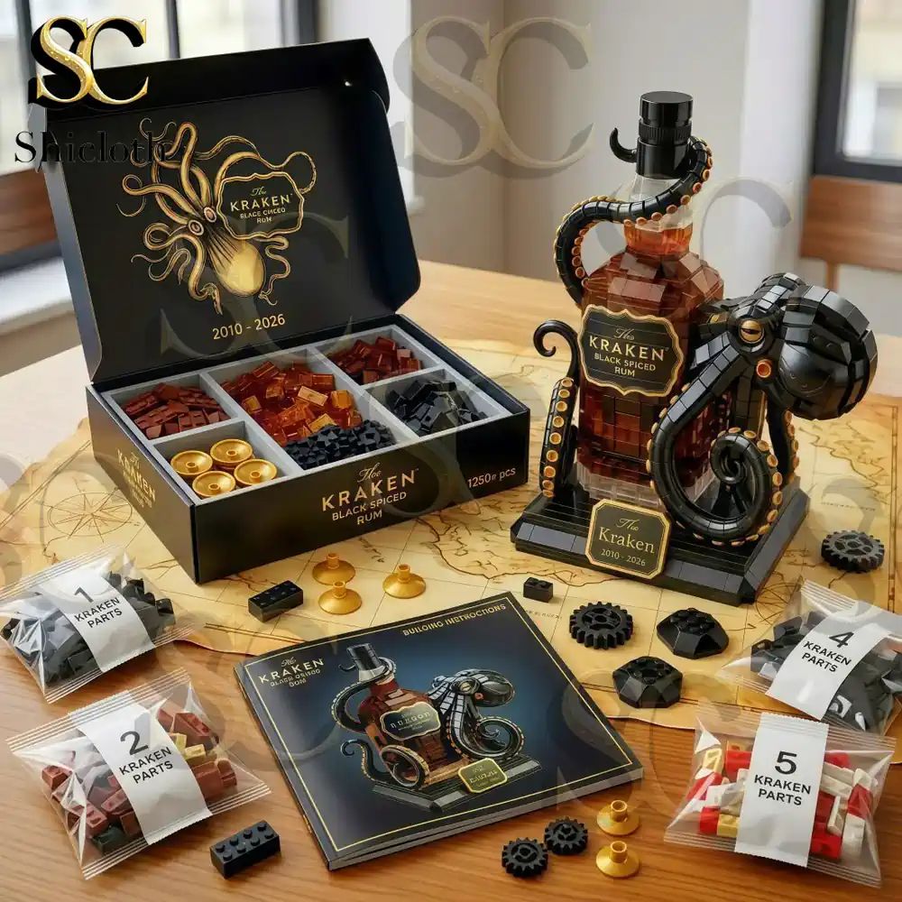 The Kraken Black Spiced Rum 2010-2026 Limited Edition Commemorative Brick Set