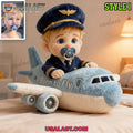 Custom Photo Air Plane Plush Shape Pillow