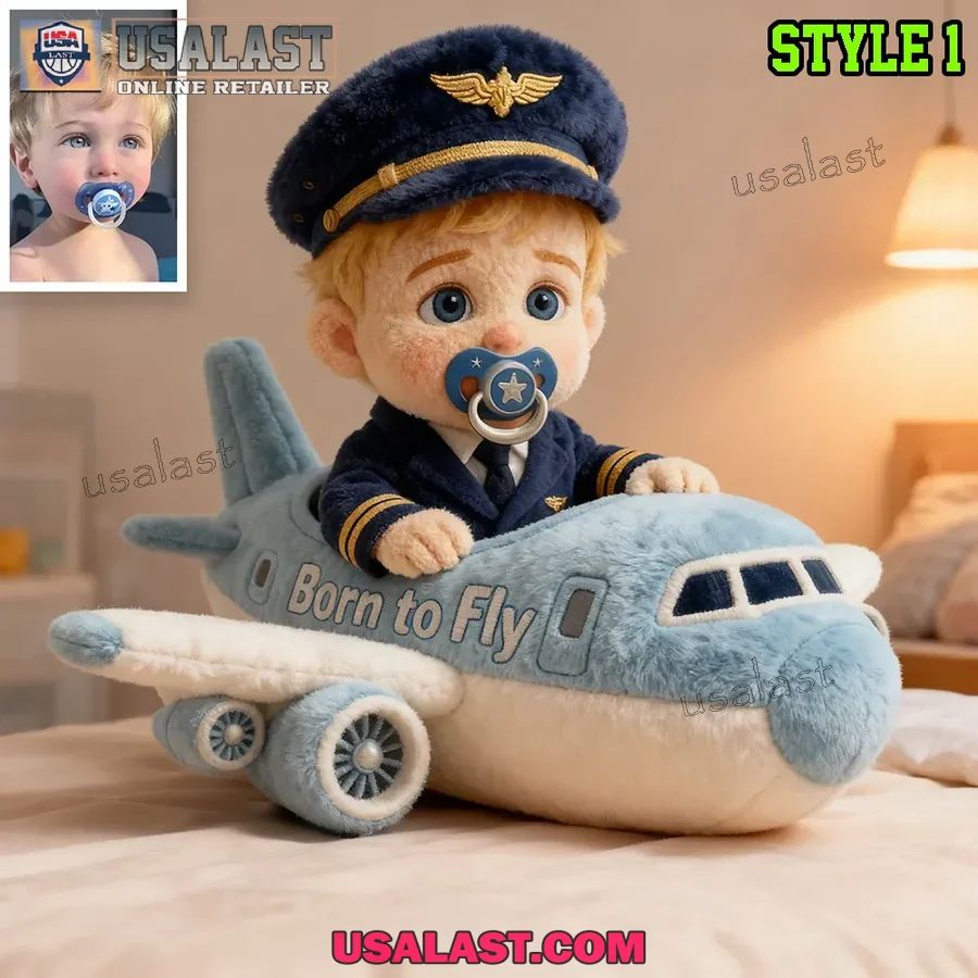 Custom Photo Air Plane Plush Shape Pillow