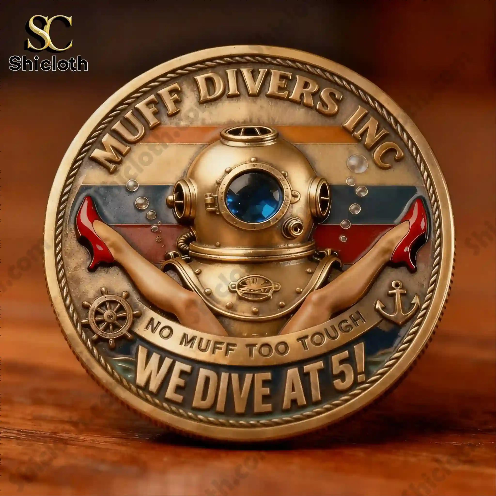 Muff Divers Union No Muff Too Tough Limited Edition Commemorative Coin