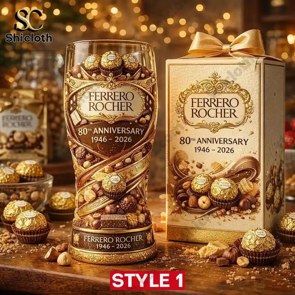 Ferrero 1946-2026 80th Anniversary 3D Relief Pint Glass