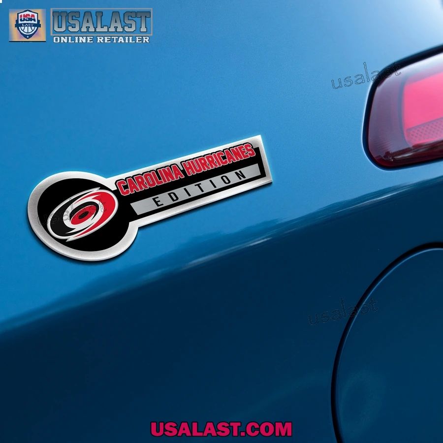 Carolina Hurricanes Edition 3D Engraved Car Name Emblem