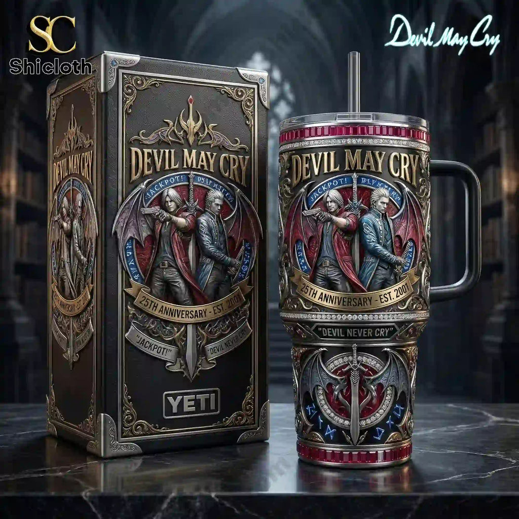 Devil May Cry 25th Anniversary 40oz Yeti Tumbler With Handle