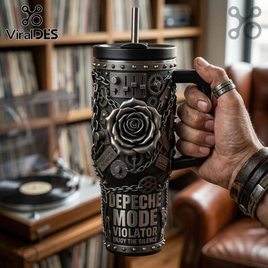 Depeche Mode Violator 40oz Handle Tumbler