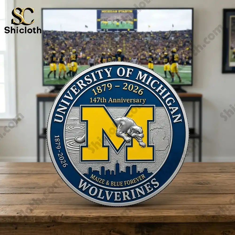 New University of Michigan Wolverines 147th Anniversary Commemorative Coin
