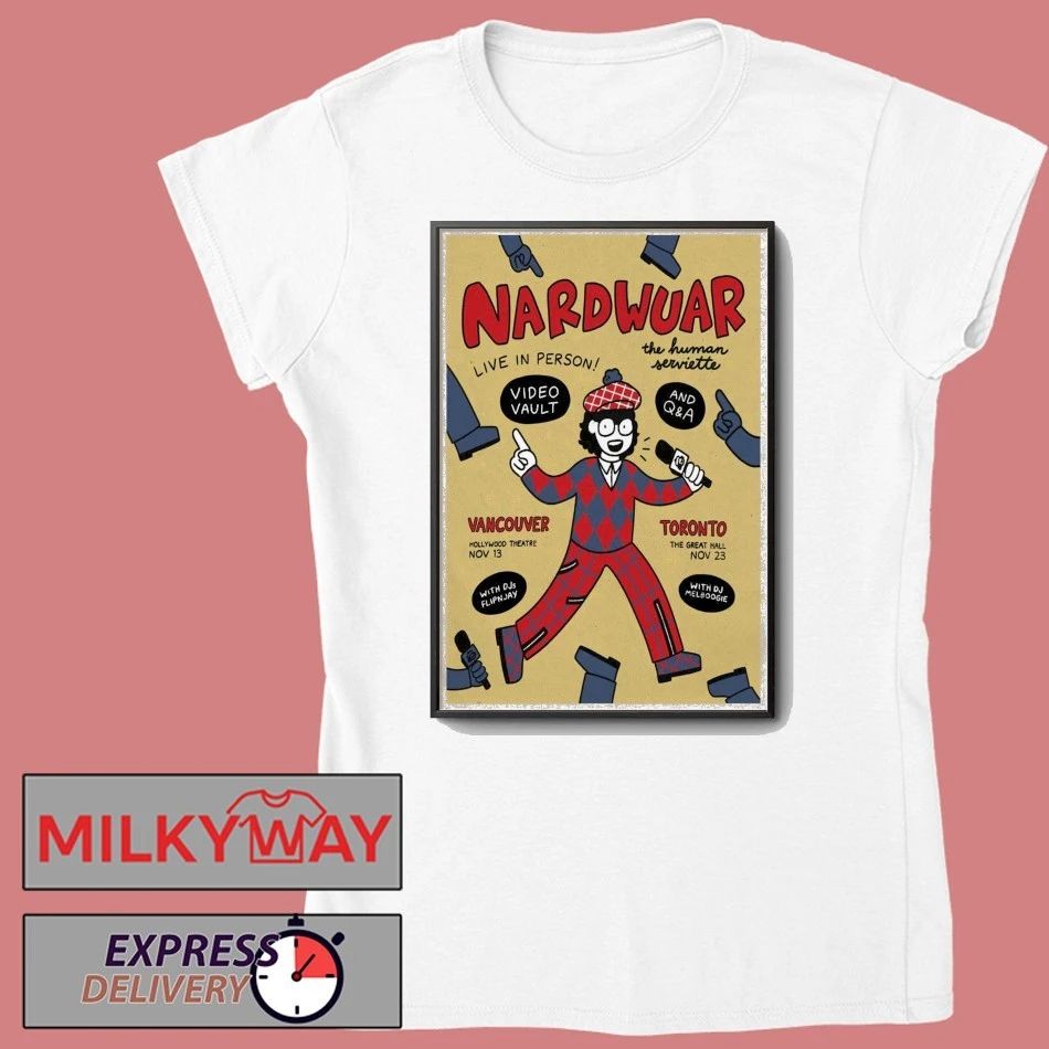 The Human Serviette Nardwuar The Great Hall Toronto Nov 23, 2025 Poster shirt
