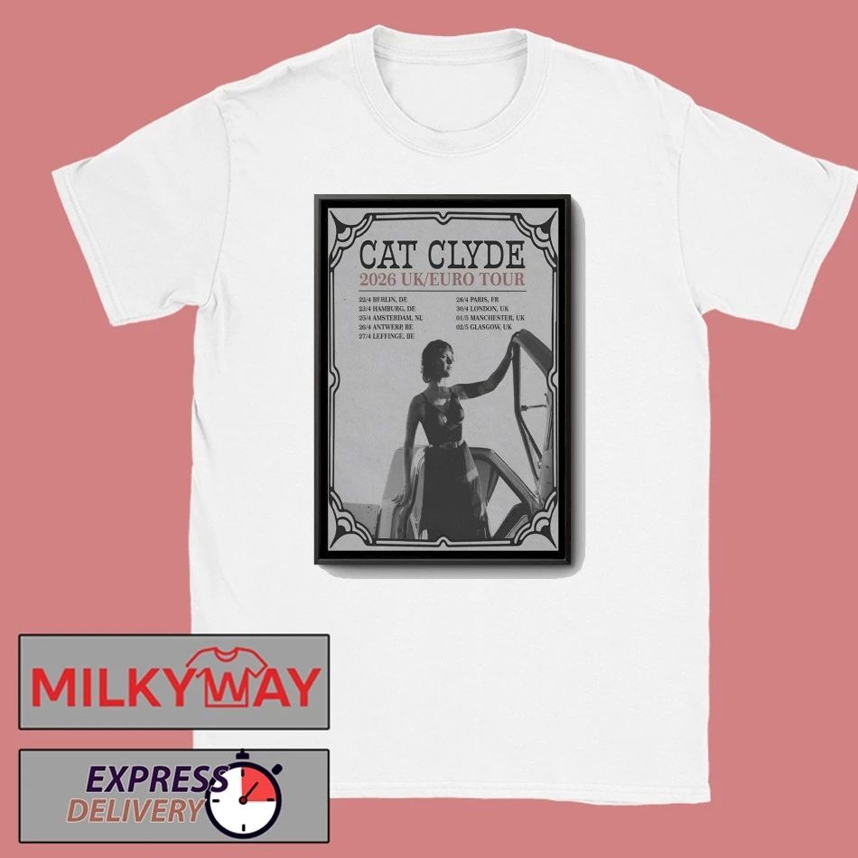 Cat Clyde UK-EU Tour 2026 Poster shirt