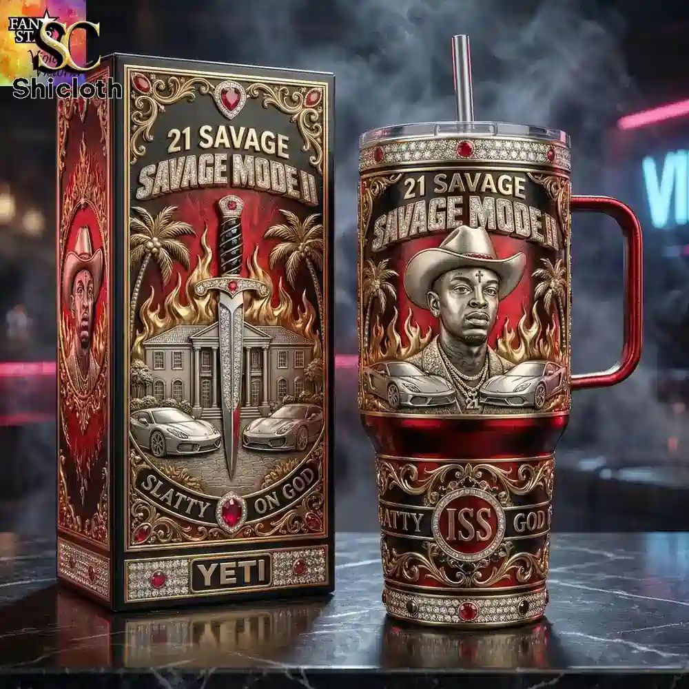 21 Savage Savage Mode Slatty On God Tumbler