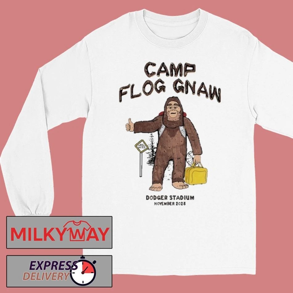 Camp Flog Gnaw Dodger Stadium November 2025 Sasquatch shirt