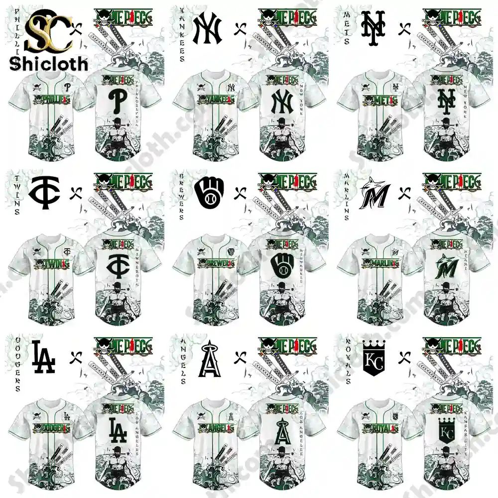 All Team MLB x Zoro Ronin Emerald Wave Jersey